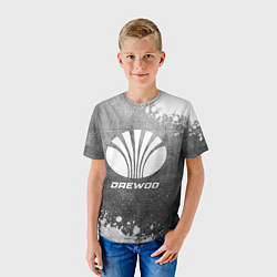 Футболка детская Daewoo - grey gradient, цвет: 3D-принт — фото 2
