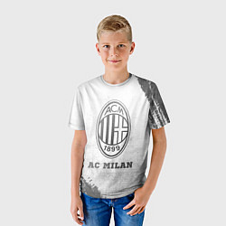 Футболка детская AC Milan - white gradient, цвет: 3D-принт — фото 2
