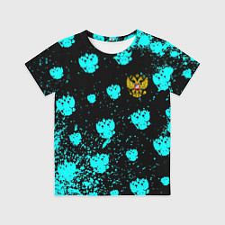 Футболка детская Герб текстура РФ, цвет: 3D-принт