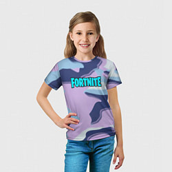Футболка детская Fortnite camo steel, цвет: 3D-принт — фото 2