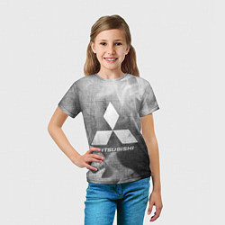 Футболка детская Mitsubishi - grey gradient, цвет: 3D-принт — фото 2