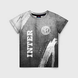 Футболка детская Inter - grey gradient вертикально, цвет: 3D-принт