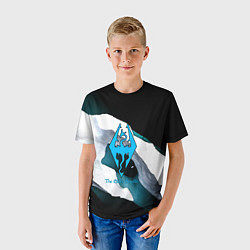 Футболка детская The Elder Scrolls краски текстура, цвет: 3D-принт — фото 2