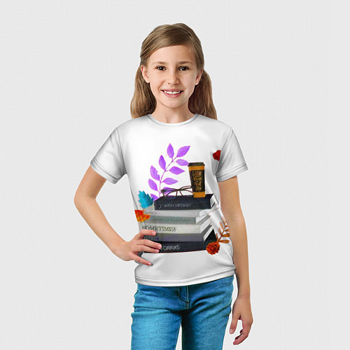 Детская футболка Книги / 3D-принт – фото 5