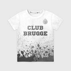 Футболка детская Club Brugge - white gradient посередине, цвет: 3D-принт