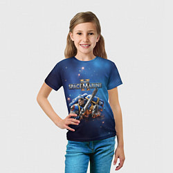 Футболка детская Captain Titus Warhammer 40000 space marine 2, цвет: 3D-принт — фото 2