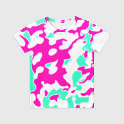 Футболка детская Текстура камуфляж детский, цвет: 3D-принт