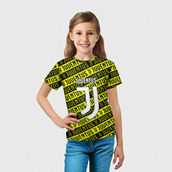 Футболка детская Juventus pattern fc, цвет: 3D-принт — фото 2