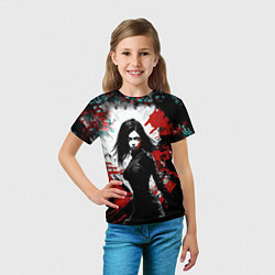 Футболка детская Девушка воин, цвет: 3D-принт — фото 2