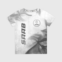 Футболка детская Saab - white gradient вертикально, цвет: 3D-принт