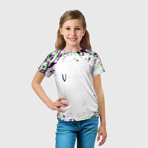 Детская футболка Vrising глитч краски / 3D-принт – фото 5
