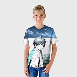 Футболка детская Аниме город, цвет: 3D-принт — фото 2