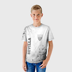 Футболка детская Sevilla - white gradient вертикально, цвет: 3D-принт — фото 2