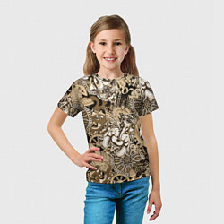 Футболка детская Колесо сансары Будда и Ганеша, цвет: 3D-принт — фото 2