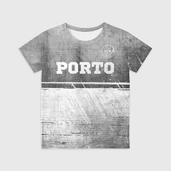 Футболка детская Porto - grey gradient посередине, цвет: 3D-принт