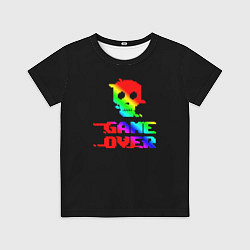 Футболка детская Game over gradient, цвет: 3D-принт