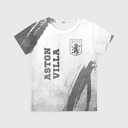Футболка детская Aston Villa - white gradient вертикально, цвет: 3D-принт