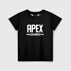 Футболка детская Apex legends logo white, цвет: 3D-принт