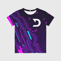 Футболка детская Deadlock neon gaming, цвет: 3D-принт