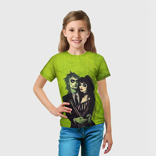 Детская футболка Битлджус и Лидия / 3D-принт – фото 5