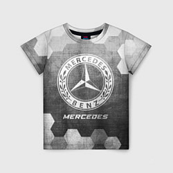 Футболка детская Mercedes - grey gradient, цвет: 3D-принт