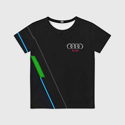 Футболка детская AUDI geometry line, цвет: 3D-принт