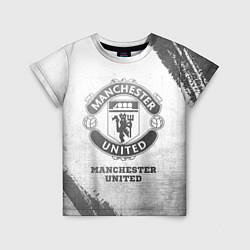 Футболка детская Manchester United - white gradient, цвет: 3D-принт