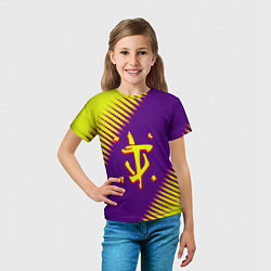 Футболка детская Doom абстракция, цвет: 3D-принт — фото 2