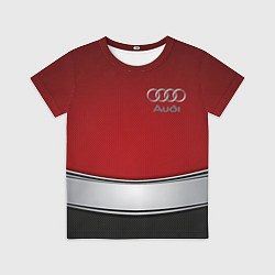 Футболка детская Audi metal car steel, цвет: 3D-принт