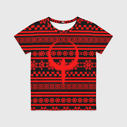 Футболка детская Quake winter pattern, цвет: 3D-принт