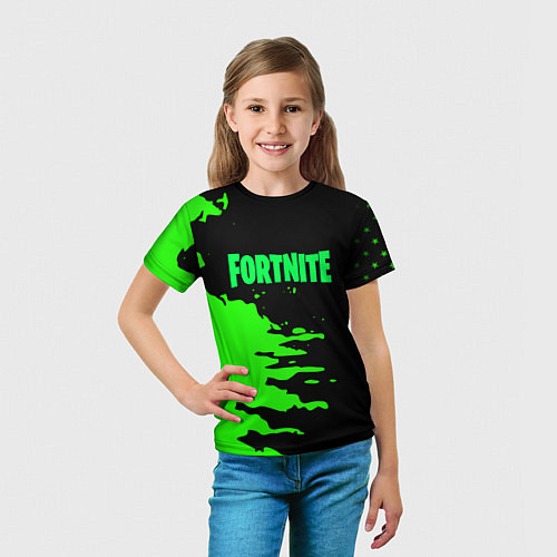 Детская футболка Fortnite краски звезды / 3D-принт – фото 5