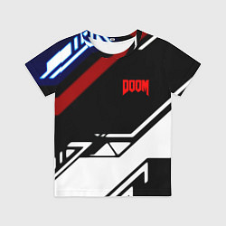 Футболка детская Doom steel geometry, цвет: 3D-принт