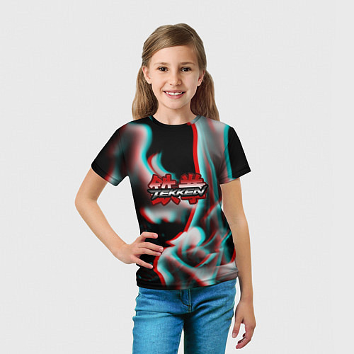 Детская футболка Tekken fire glitch / 3D-принт – фото 5