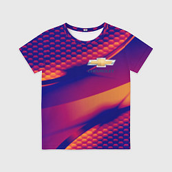 Футболка детская Chevrolet текстура, цвет: 3D-принт