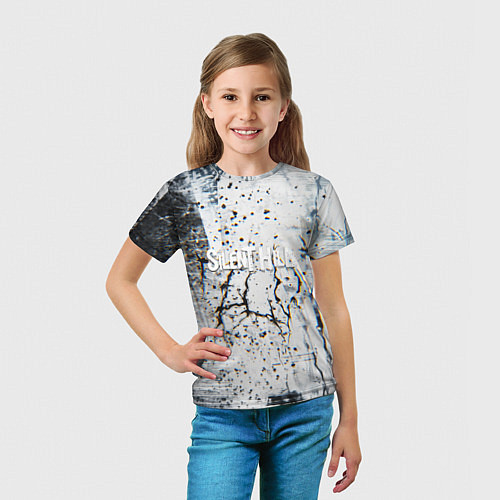 Детская футболка Silenthill текстура глитч / 3D-принт – фото 5