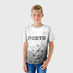 Футболка детская Porto - white gradient посередине, цвет: 3D-принт — фото 2