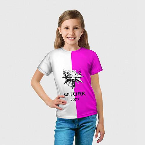 Детская футболка The Witcher line / 3D-принт – фото 5