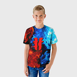 Футболка детская Starcraft fire steel, цвет: 3D-принт — фото 2