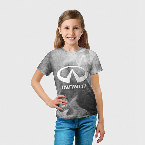 Детская футболка Infiniti - grey gradient / 3D-принт – фото 5