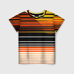 Футболка детская Разноцветные вертикальные линии, цвет: 3D-принт