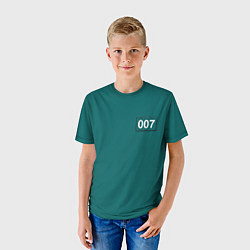 Футболка детская Игрок 007 - Игра в кальмара, цвет: 3D-принт — фото 2