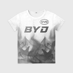 Детская футболка BYD - white gradient посередине