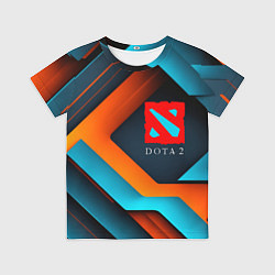 Футболка детская Dota 2 абстракция из линий, цвет: 3D-принт