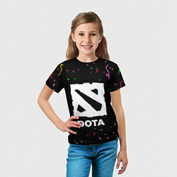 Футболка детская Dota конфети, цвет: 3D-принт — фото 2
