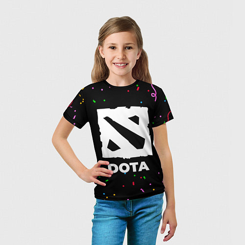 Детская футболка Dota конфети / 3D-принт – фото 5