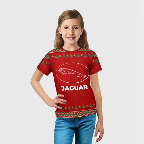 Детская футболка Jaguar new year / 3D-принт – фото 5
