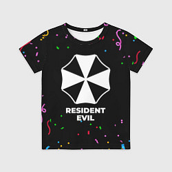 Футболка детская Resident Evil конфети, цвет: 3D-принт