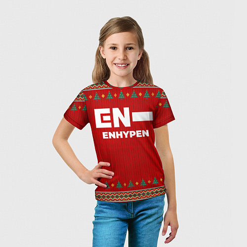Детская футболка Enhypen new year / 3D-принт – фото 5