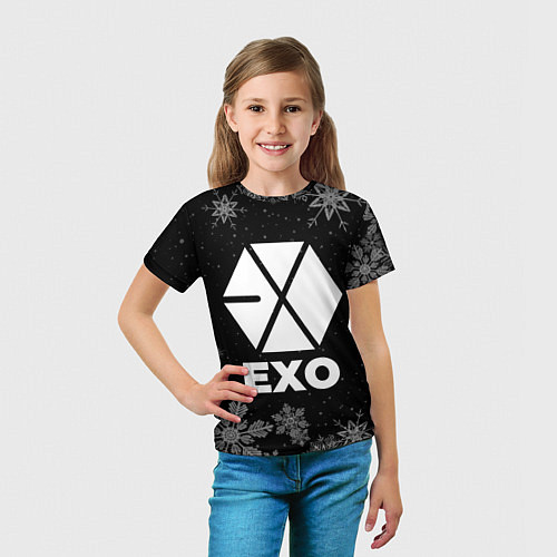Детская футболка Снежный Exo / 3D-принт – фото 5