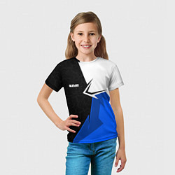 Футболка детская Блюлок - бело-синей спорт, цвет: 3D-принт — фото 2